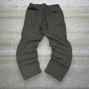 Vintage 90s Military Dress Pants 38x32 Baggy Wide Leg Olive Green Flat